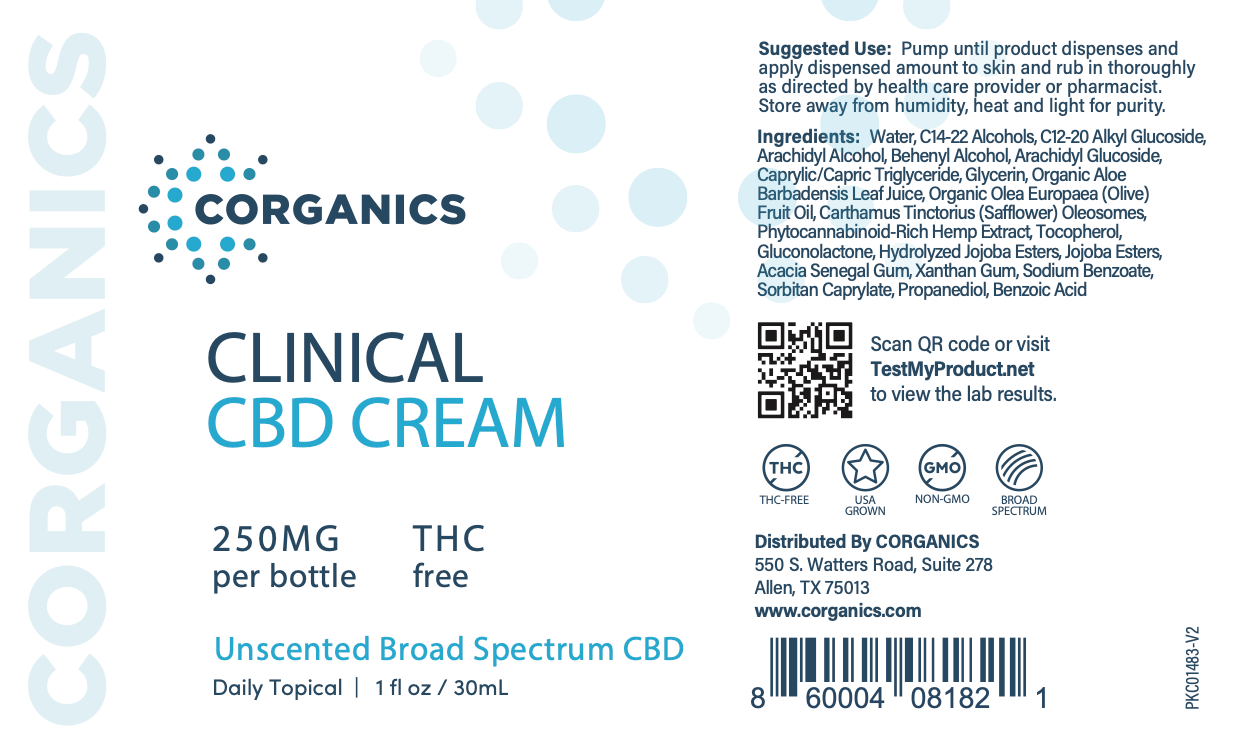 Corganics Clinical CBD Cream™ - Patient